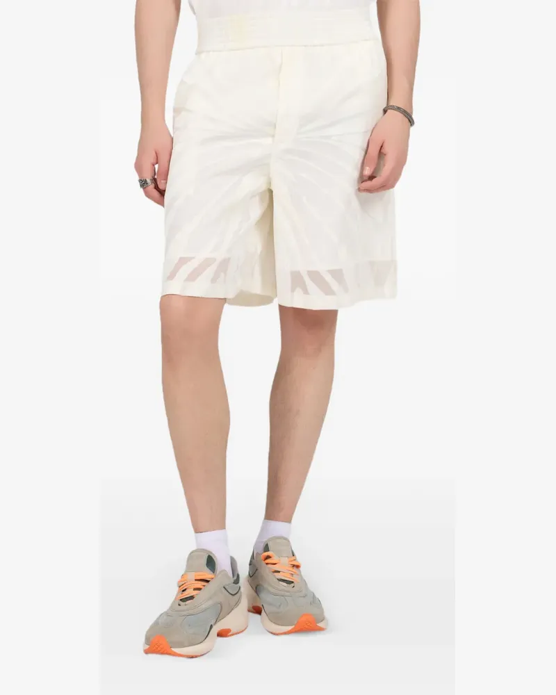Roberto Cavalli Shorts mit Blattmuster - Nude Nude