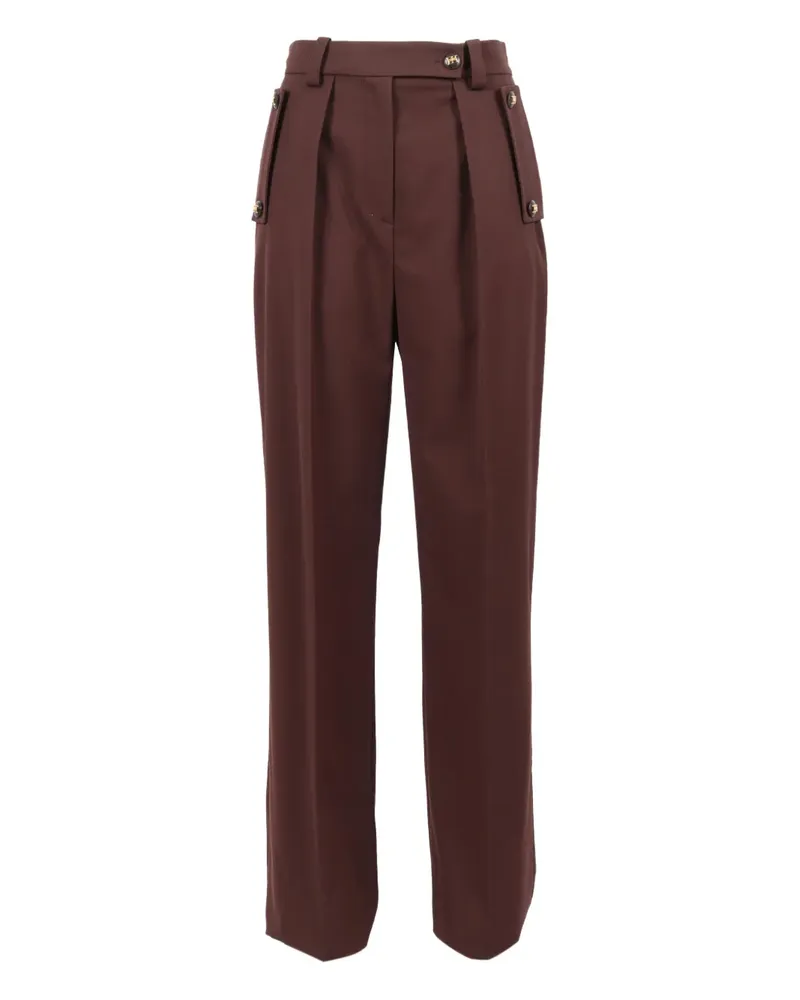 Elisabetta Franchi Hose mit Falten - Braun Braun