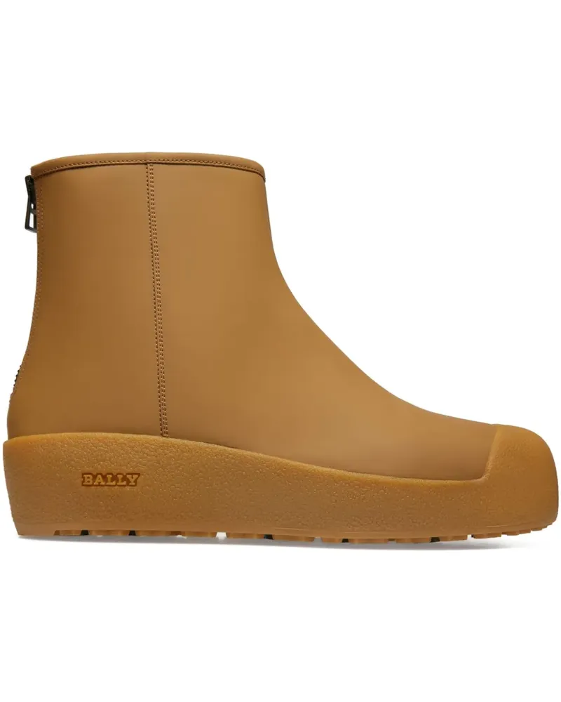 Bally Gummistiefel mit Reißverschluss - Braun Braun