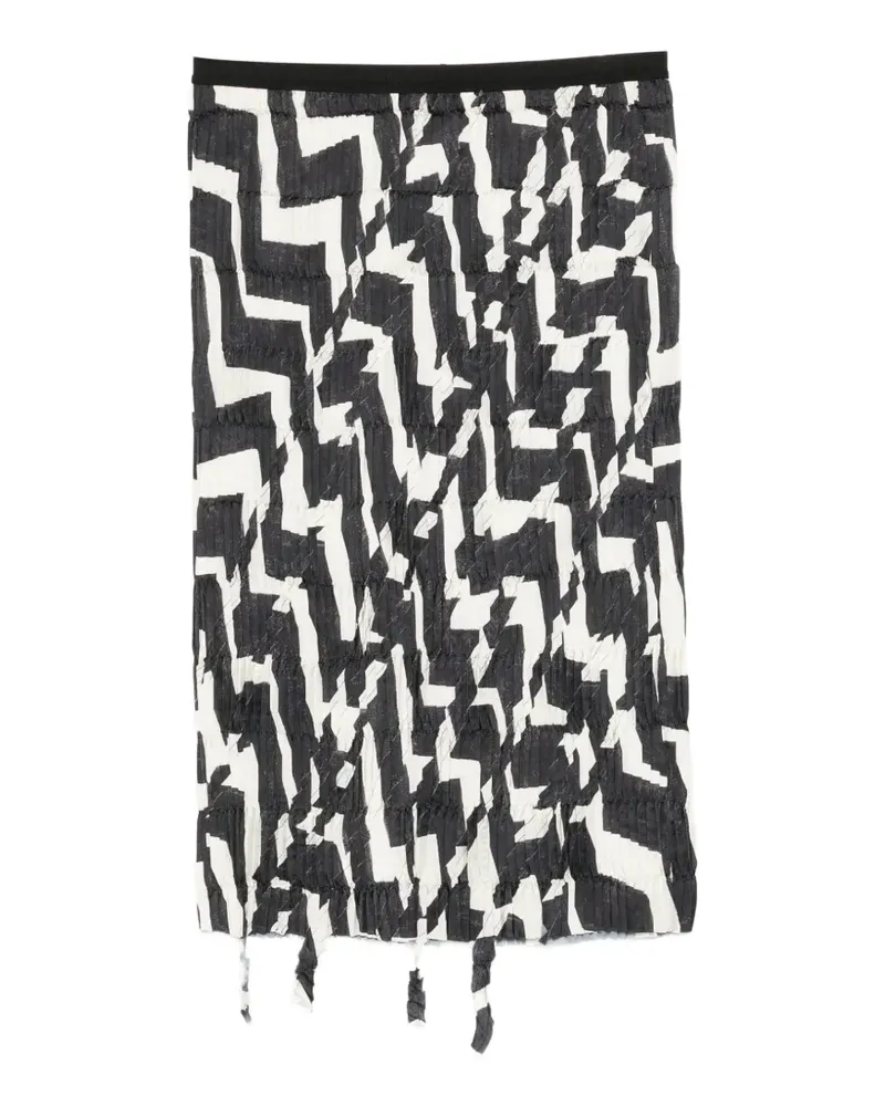 JNBY Midirock mit Print - Schwarz Schwarz