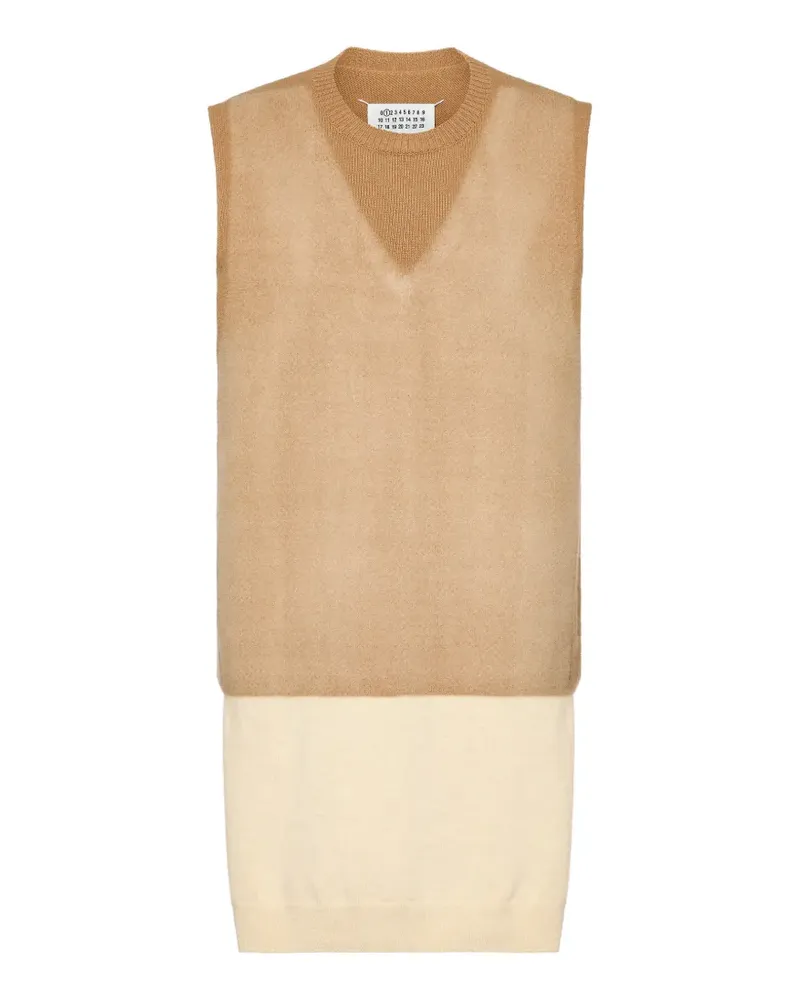 Maison Margiela Top im Layering-Look - Nude Nude