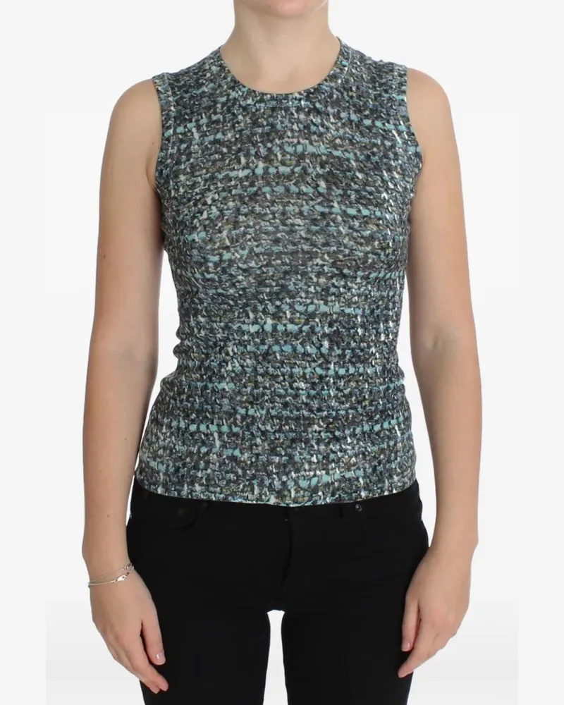 Dolce & Gabbana Top mit abstraktem Print - Blau Blau