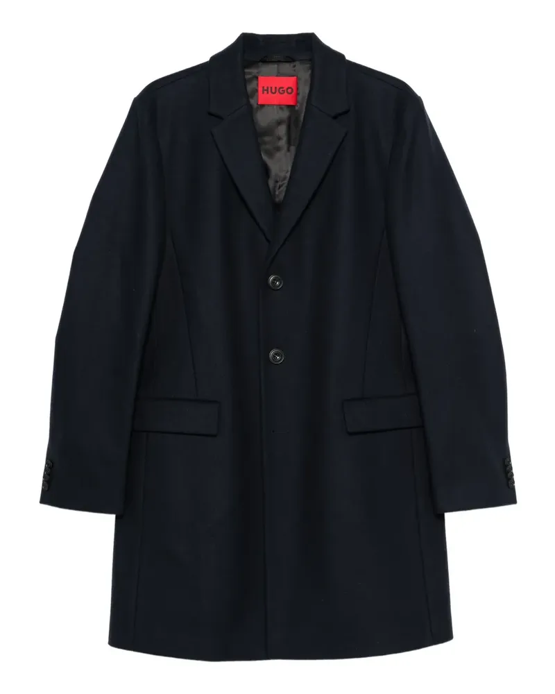 HUGO BOSS Mantel mit fallendem Revers - Blau Blau