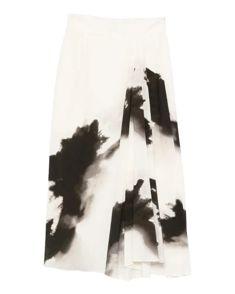 Gentry Portofino printed midi skirt - Nude Nude