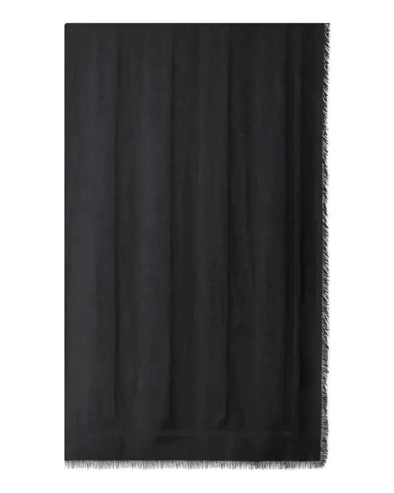 Elisabetta Franchi fringed-edges scarf - Schwarz Schwarz