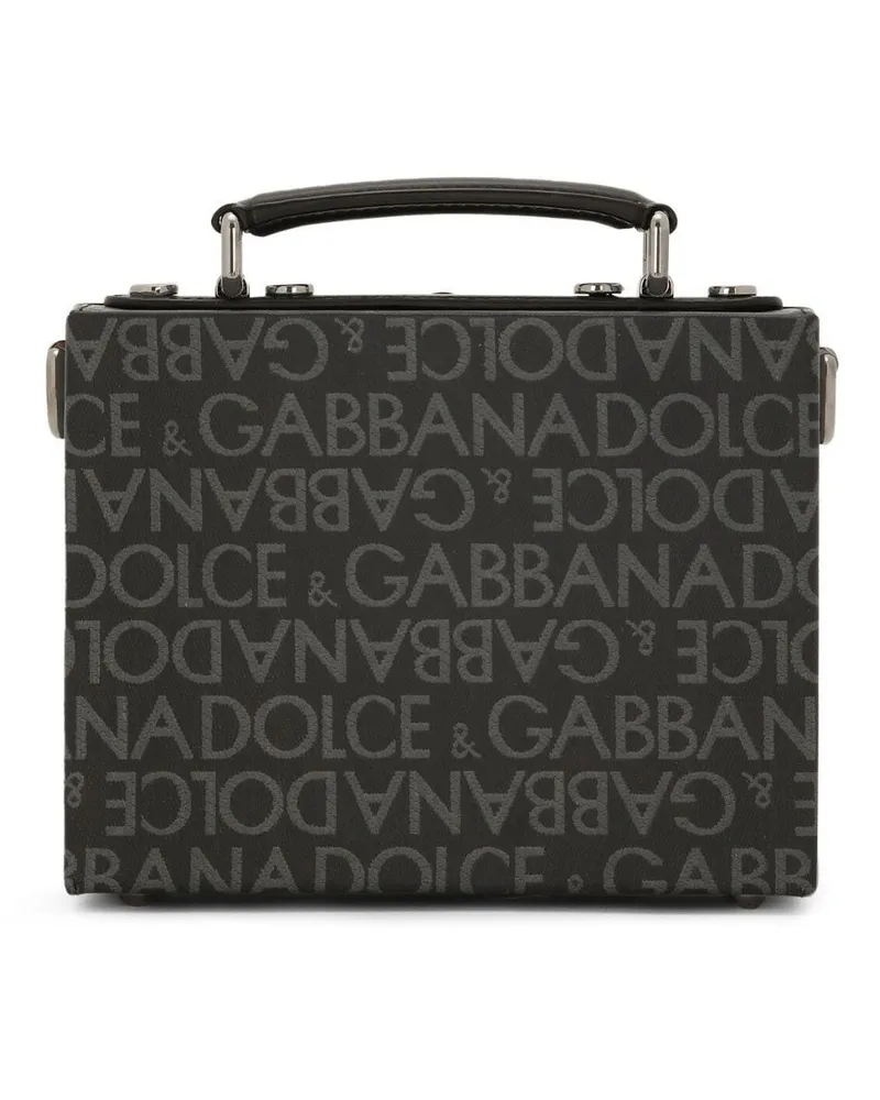 Dolce & Gabbana Mini-Tasche mit Logo-Print - Schwarz Schwarz