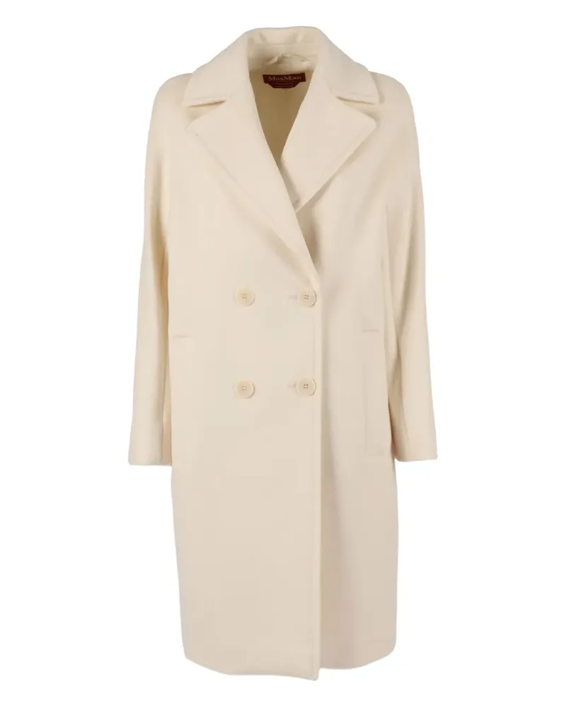 Max Mara Doppelreihiger Agenda Mantel - Nude Nude