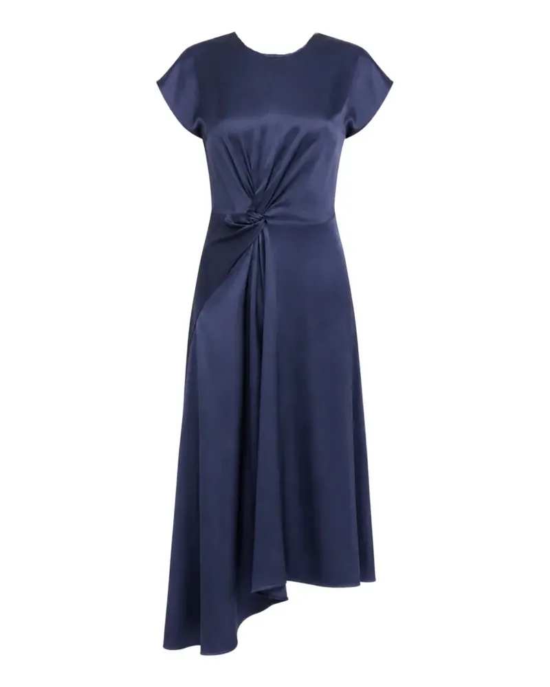 Victoria Beckham twist-detail asymmetric dress - Blau Blau