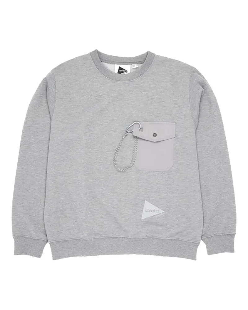 GRAMICCI Sweatshirt mit Tasche - Grau Grau