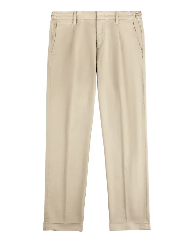 Fay pleated elasticated-waistband trousers - Nude Nude