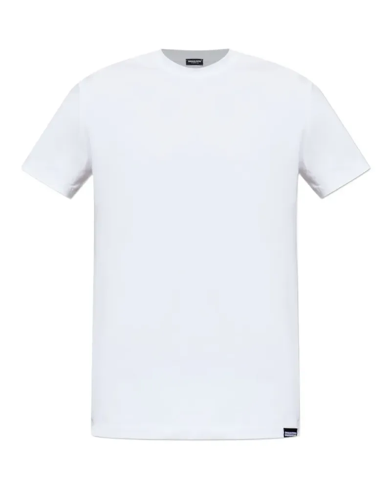 Dsquared2 Be Proud T-Shirt mit Logo-Stickerei - Weiß Weiß