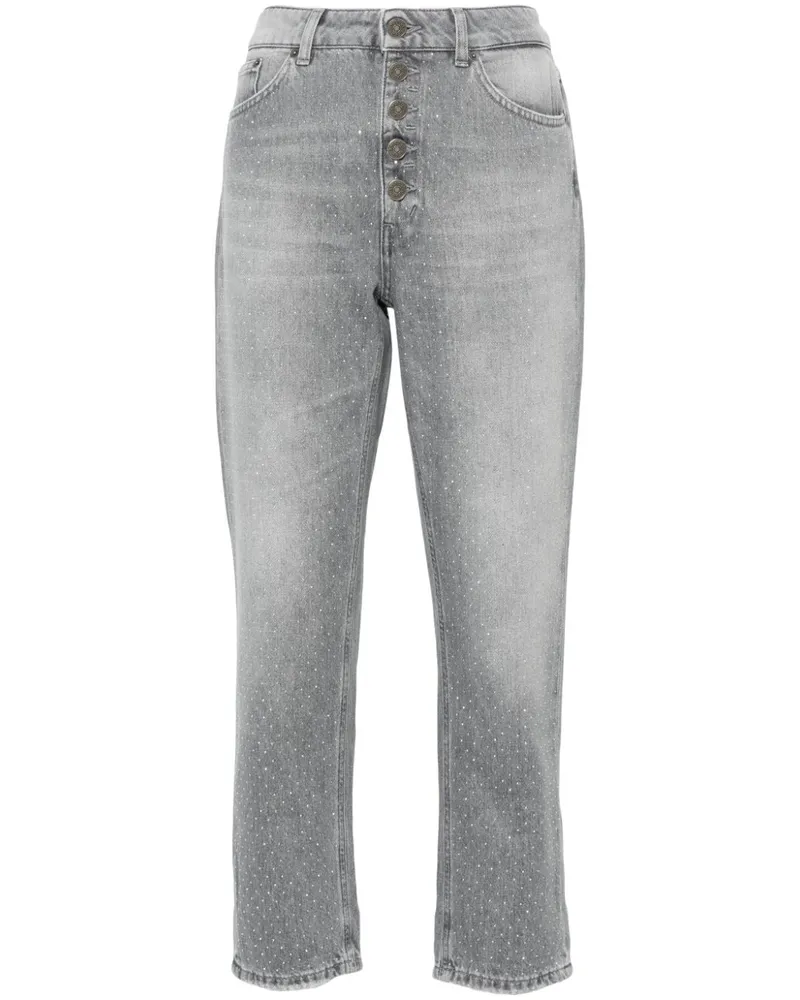 Dondup Koons Jeans mit Nieten - Grau Grau