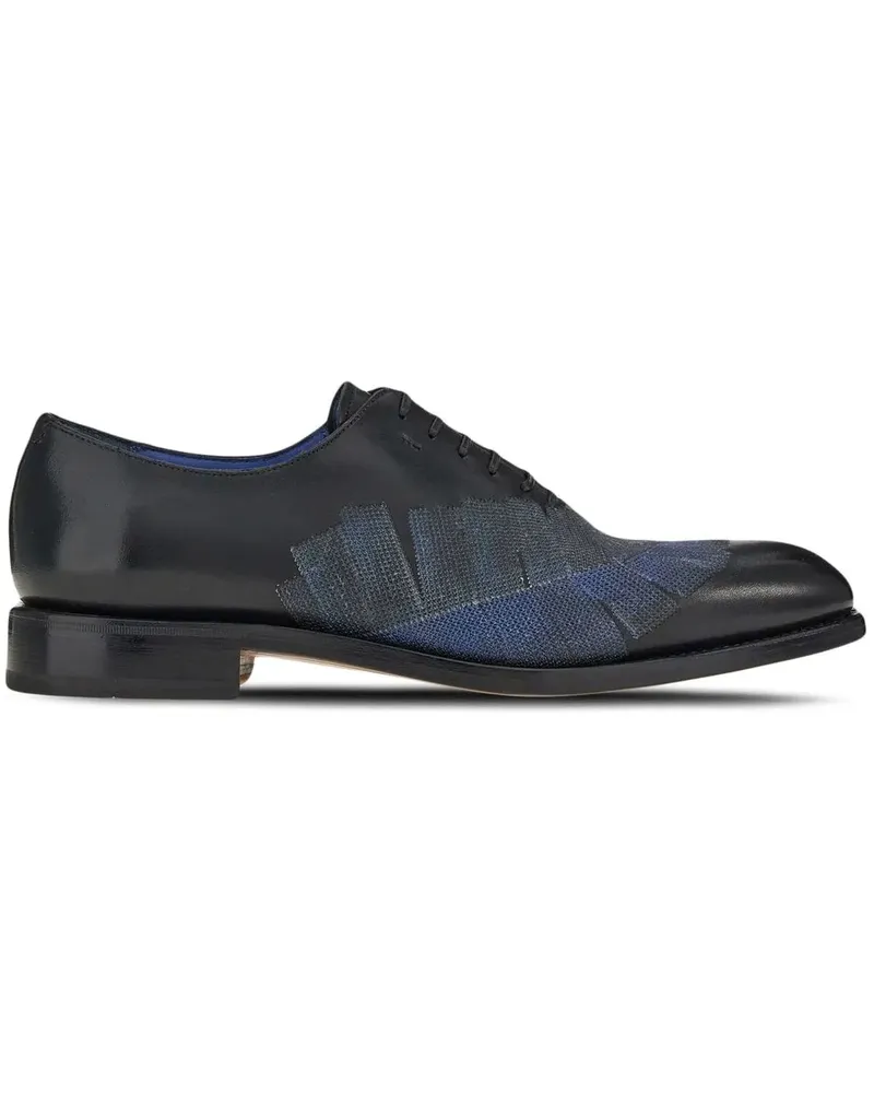 Ferragamo Bestickte Oxford-Schuhe - Blau Blau
