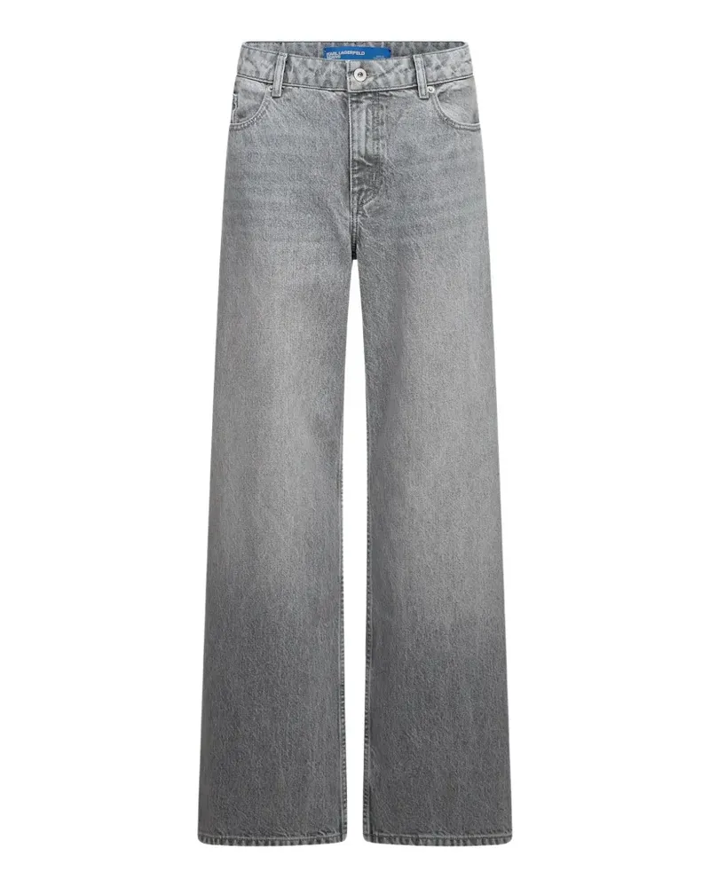 Karl Lagerfeld low-rise wide-leg jeans - Grau Grau