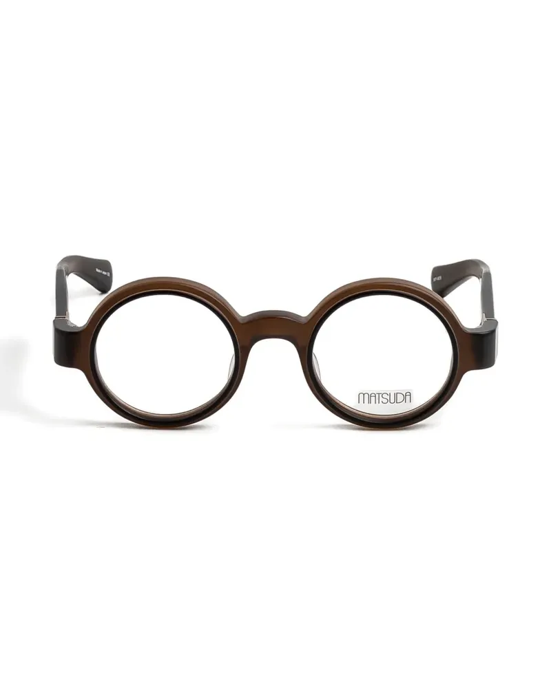 MATSUDA round-frame glasses - Braun Braun