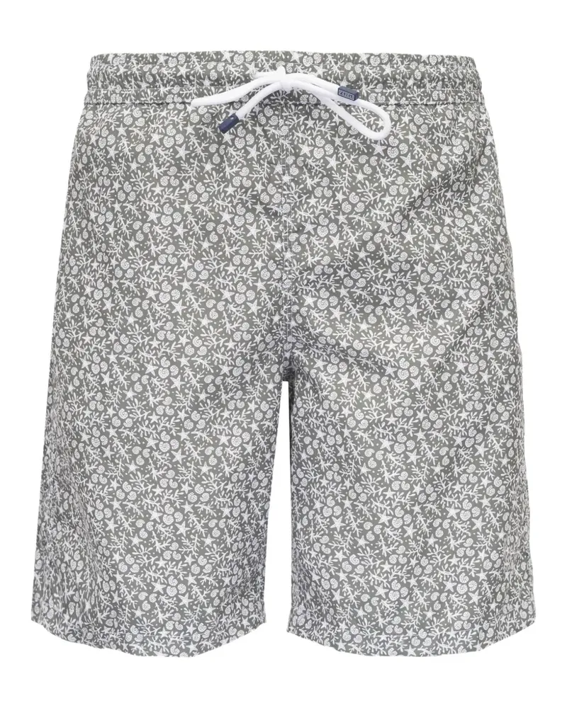 Fedeli floral-print swim shorts - Weiß Weiß