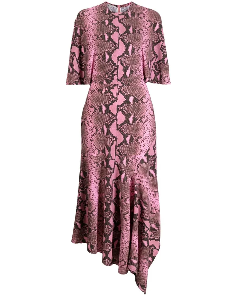 Stella McCartney Asymmetrisches Kleid Rosa