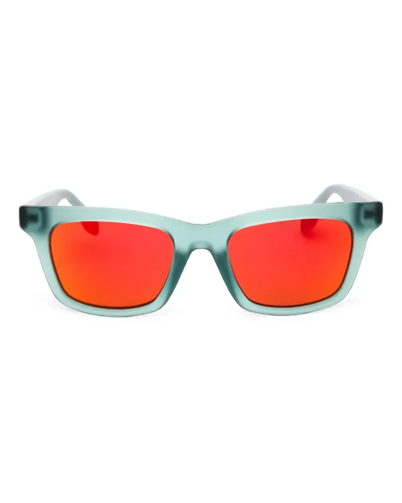 adidas rectangle-frame sunglasses - Blau Blau