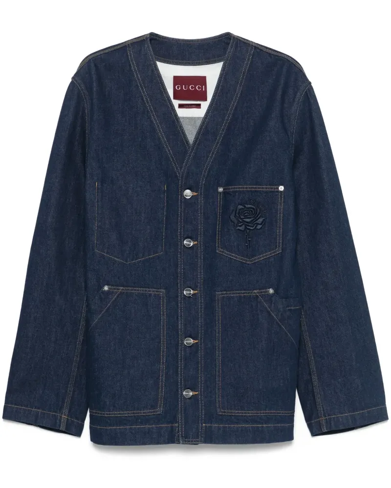 Gucci Klassische Jeansjacke - Blau Blau