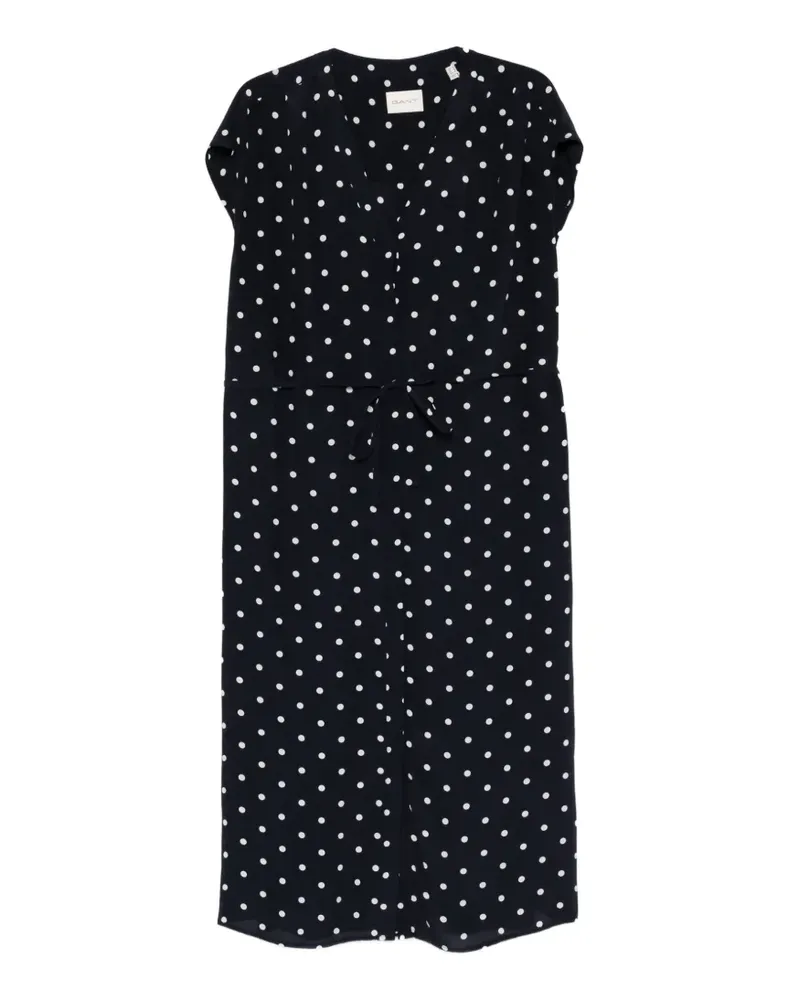 Gant Midikleid mit Print - Blau Blau