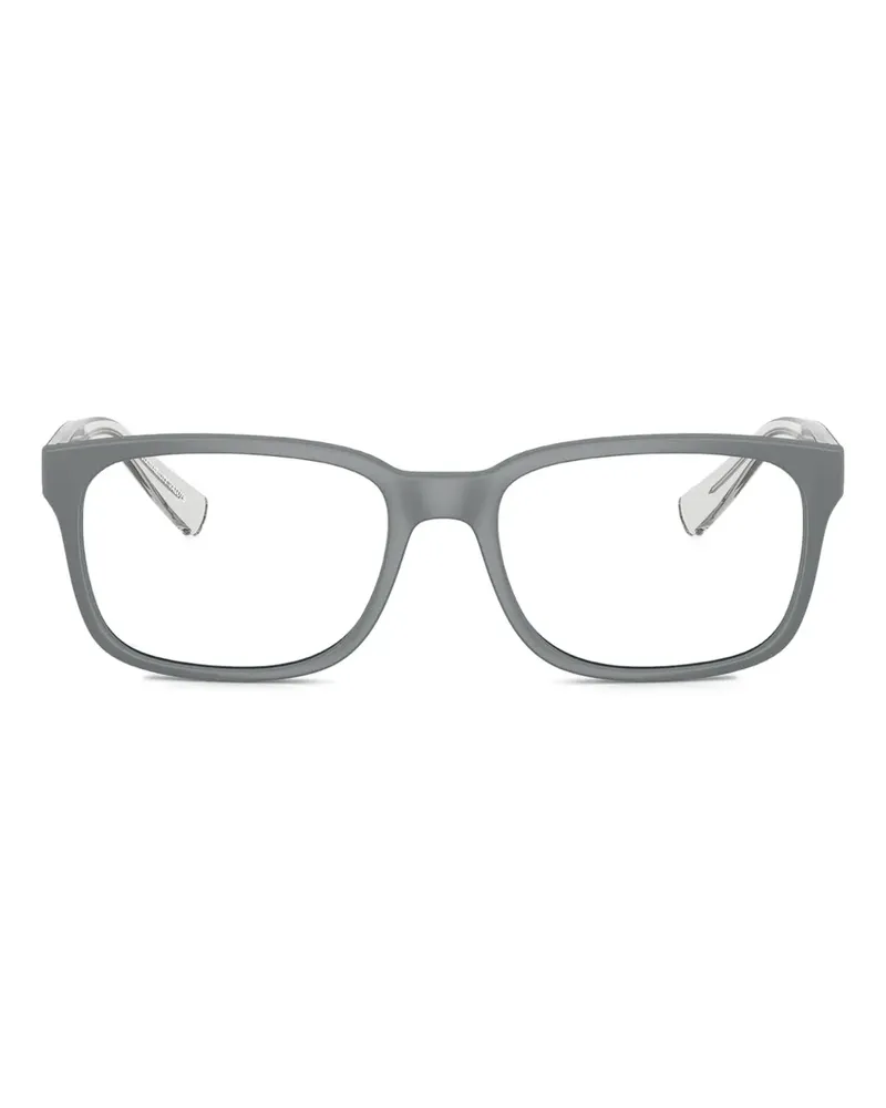 Armani Exchange Brille mit eckigem Gestell - Grau Grau