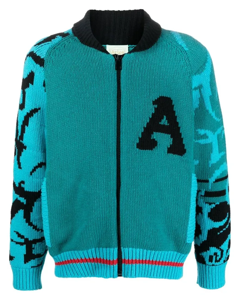 Aries Cardigan mit Reißverschluss - Blau Blau