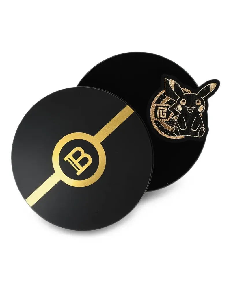Balmain Pokémon Pikachu strass-embellished brooch - Schwarz Schwarz
