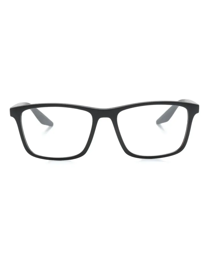 Prada Linea Rossa Brille mit eckigem Gestell - Schwarz Schwarz