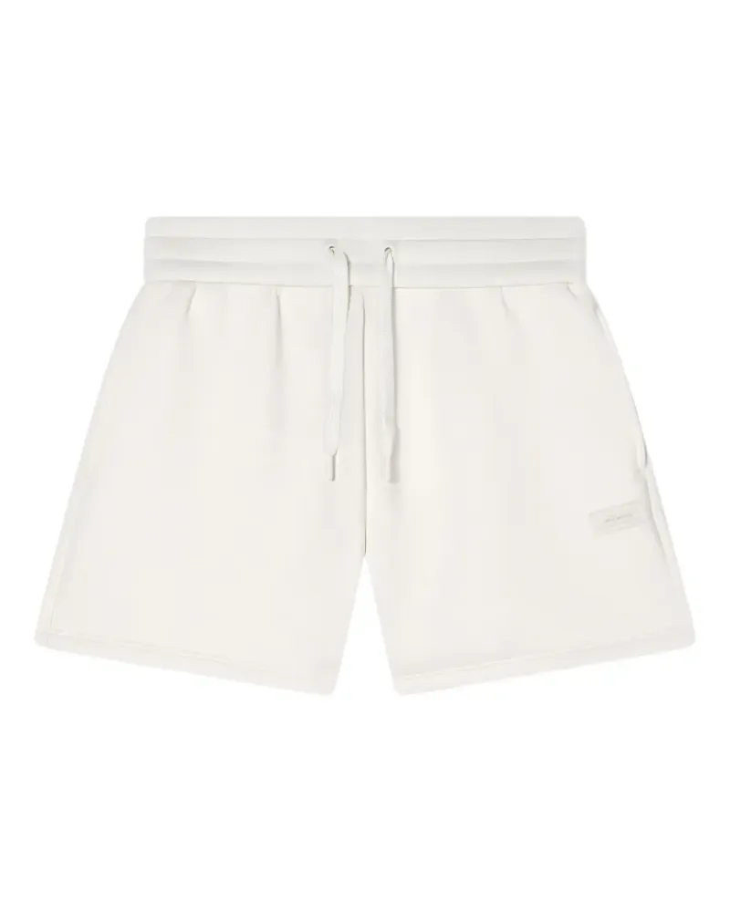Armani Exchange logo-patch drawstring shorts - Nude Nude