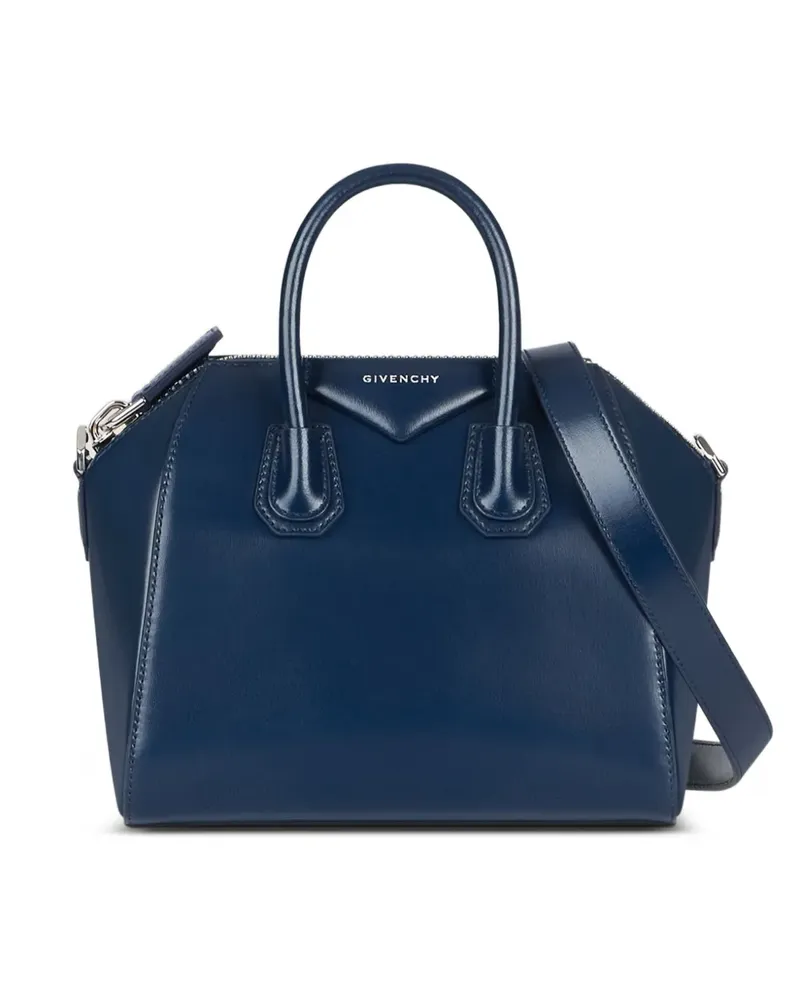 Givenchy Mini Antigona Handtasche mit Logo - Blau Blau