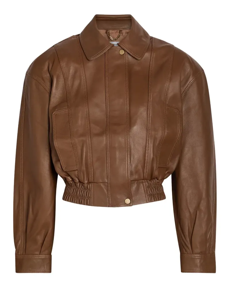 Ronny Kobo Samson leather jacket - Braun Braun