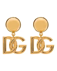 Dolce & Gabbana Ohrclips mit GG-Logo Gold