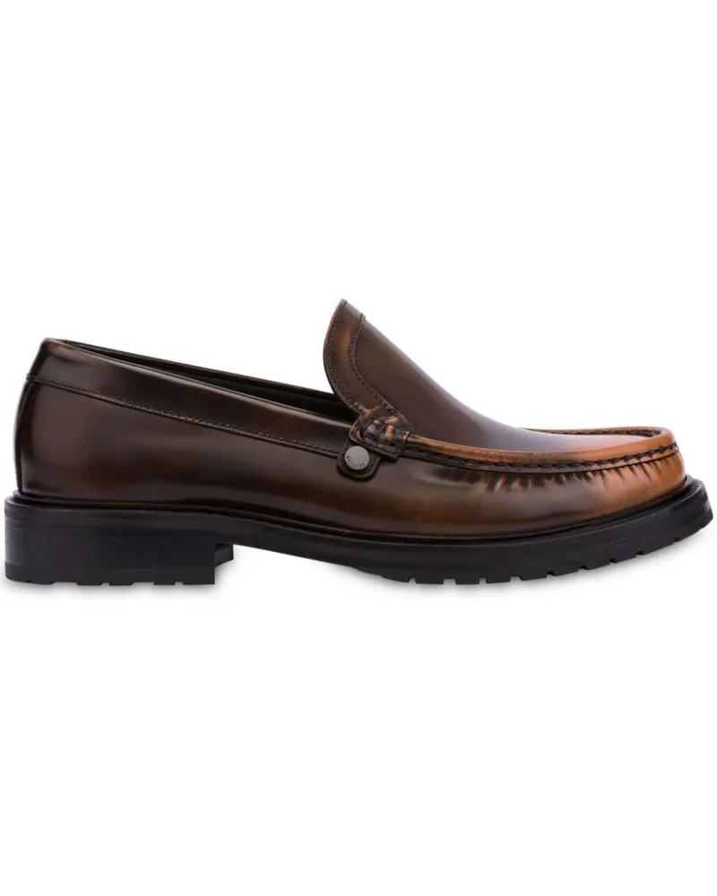 Moschino Ausgeblichene Loafer Braun