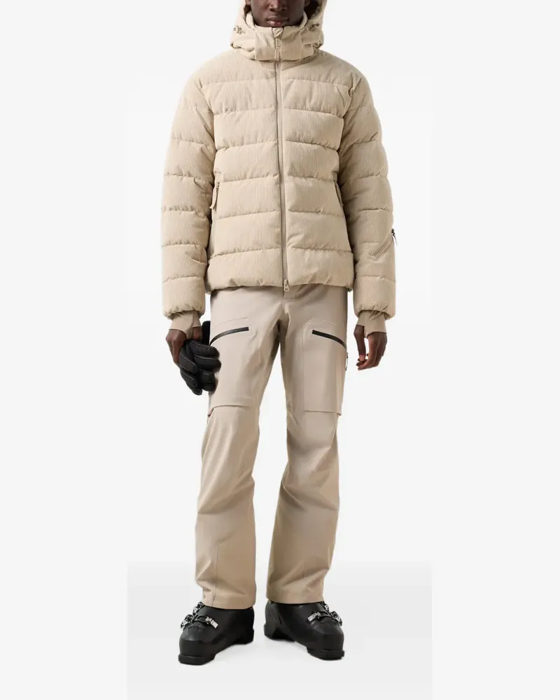 Bogner Fire & Ice Luka quilted corduroy ski jacket - Nude Nude