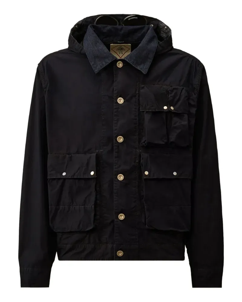C.P. Company Kapuzenjacke mit Vordertaschen - Blau Blau