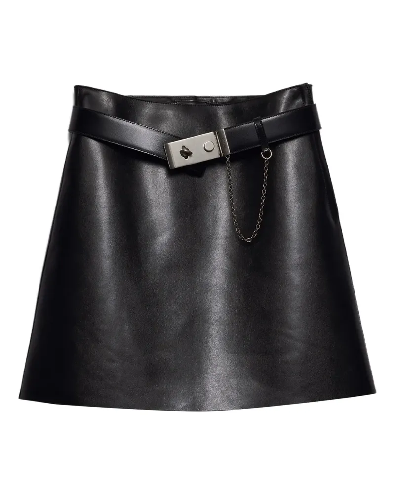 Prada Minirock mit Gürtel - Schwarz Schwarz