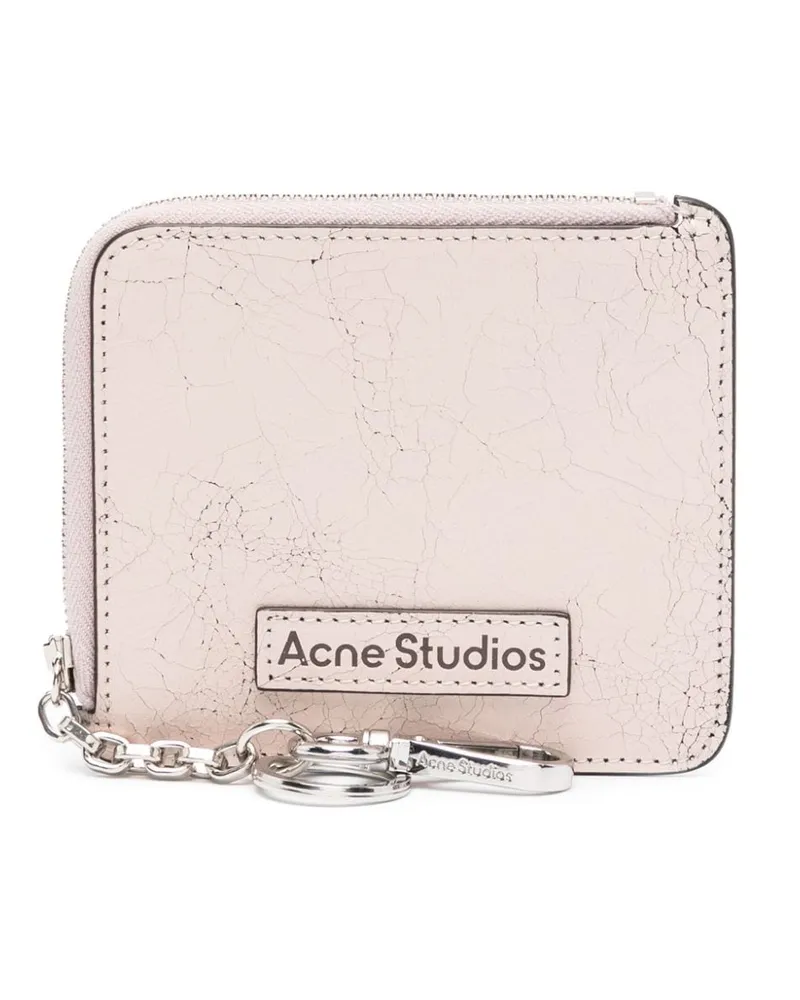 Acne Studios Portemonnaie mit Logo-Patch - Rosa Rosa