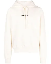 Jil Sander Hoodie mit Logo-Print Nude