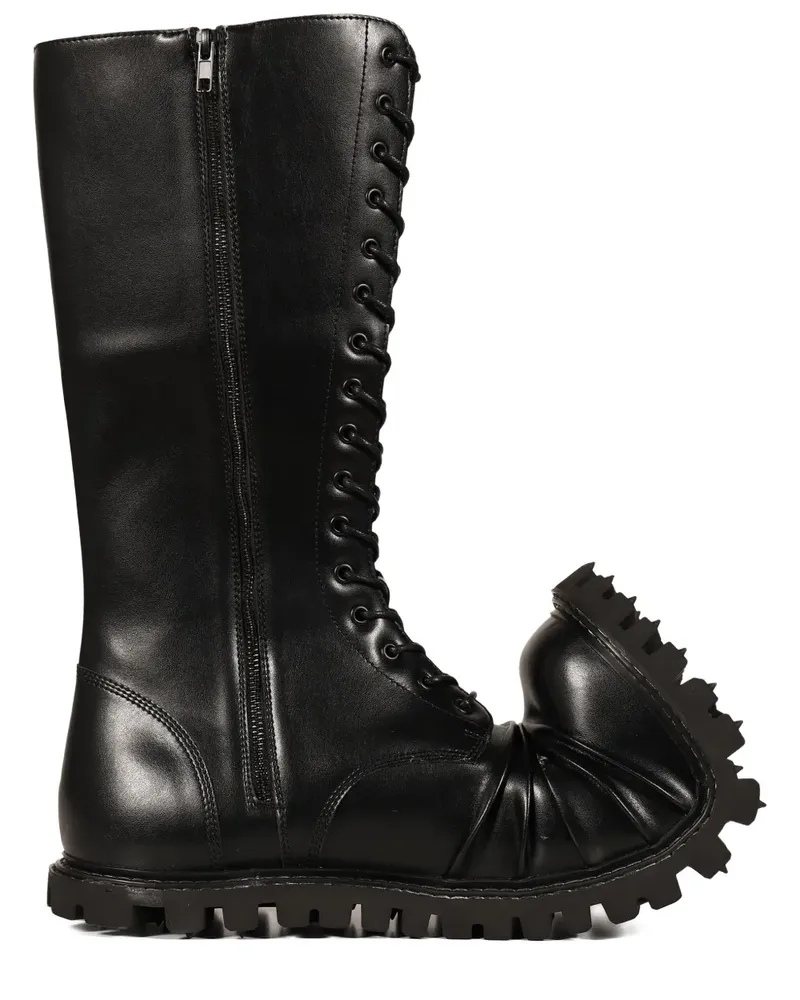 Rombaut Schnürstiefel mit Profilsohle - Schwarz Schwarz