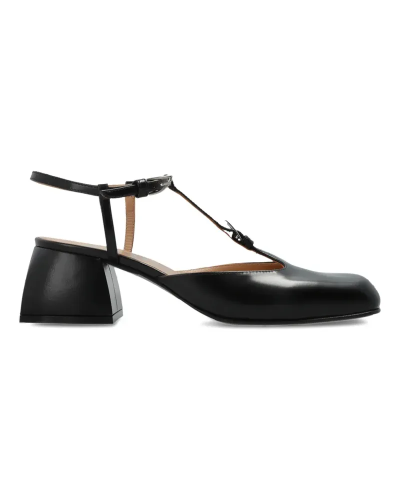 NODALETO Pumps mit eckiger Kappe - Schwarz Schwarz