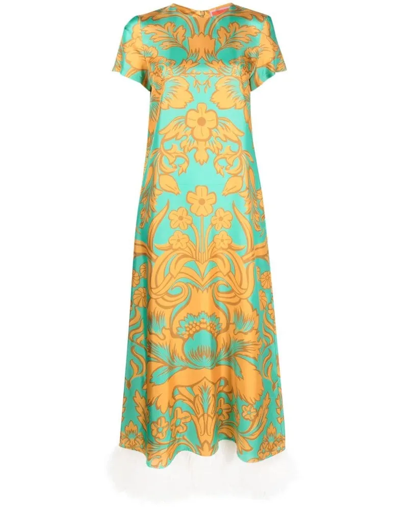 La DoubleJ Maxikleid mit Print - Grün Grün
