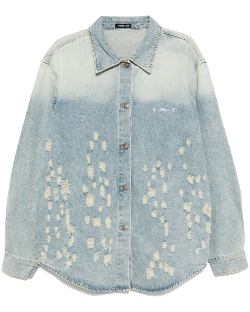 Ground Zero Jacke mit Logo-Stickerei - Blau Blau