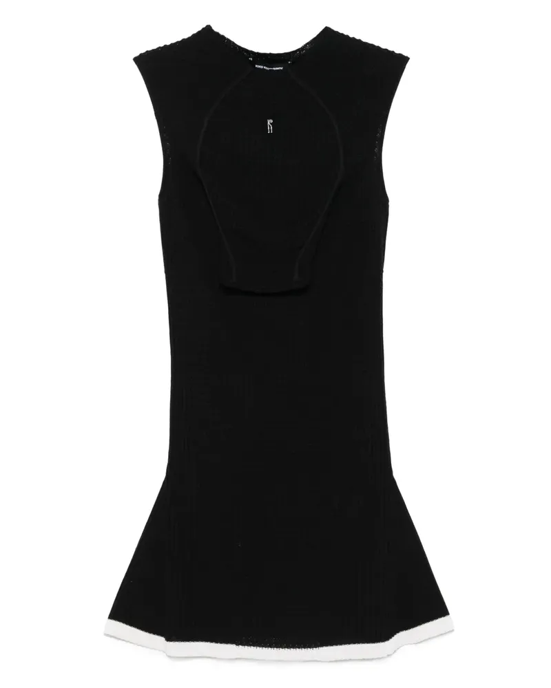 KIKO KOSTADINOV Gestricktes Vecto Kleid - Schwarz Schwarz