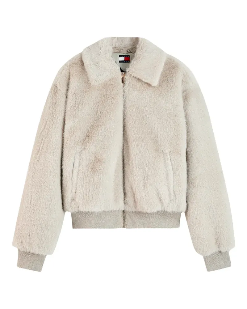 Tommy Hilfiger Bomberjacke aus Faux Fur - Nude Nude