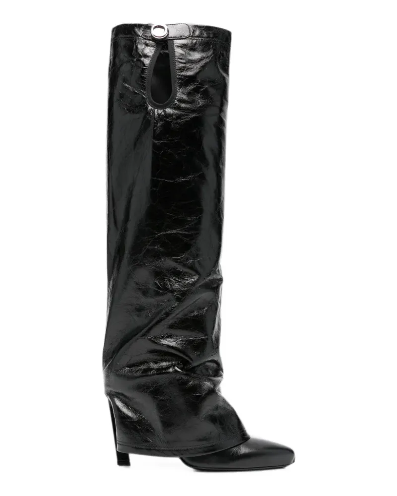 ATTICO Stiefel aus Leder - Schwarz Schwarz