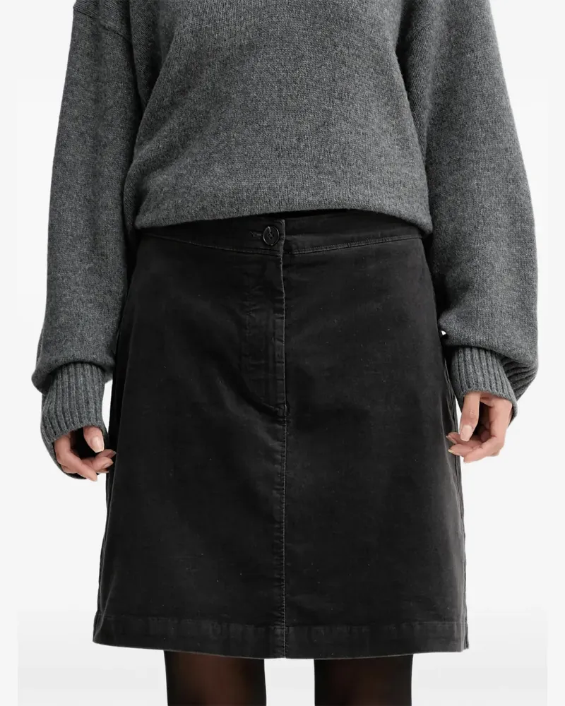 Marc O'Polo button-fastening A-line skirt - Schwarz Schwarz