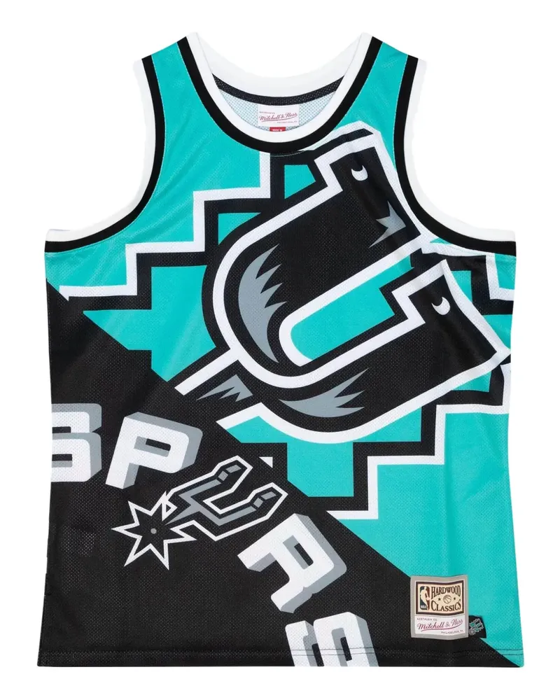 Mitchell & Ness x NBA San Antonio Spurs Big Face 5.0 Tanktop - Grün Grün