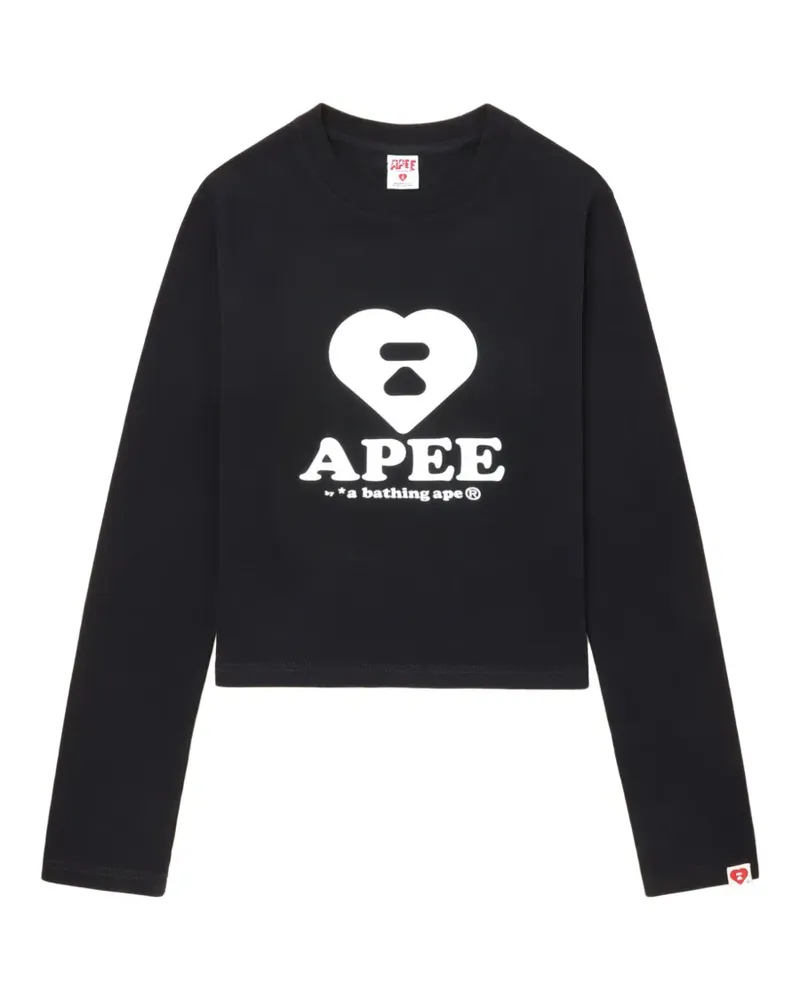 BAPE Tanktop mit Herz-Print - Schwarz Schwarz