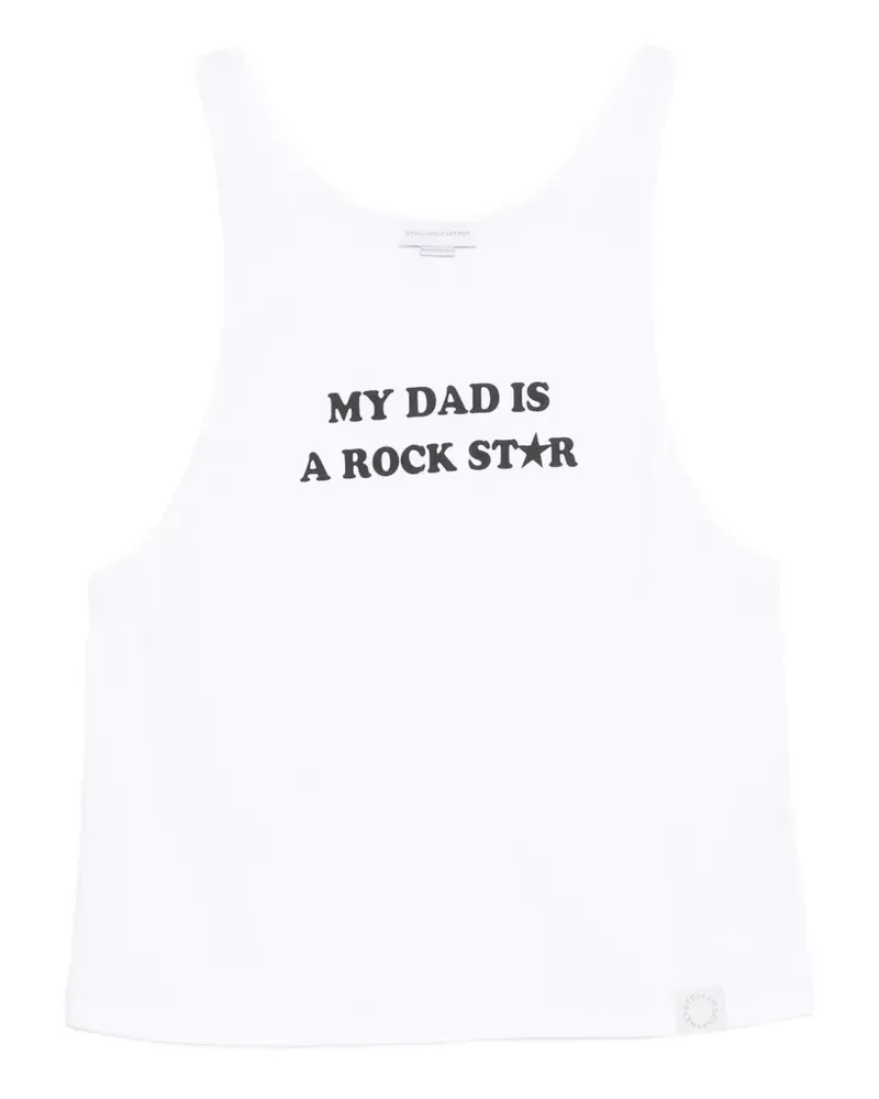 Stella McCartney slogan-print vest top - Weiß Weiß