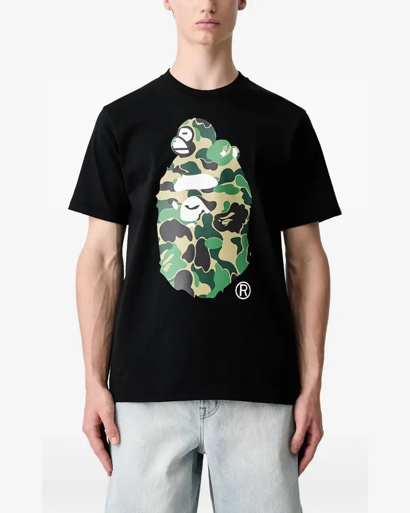 BAPE ABC Camo Big Ape Head T-shirt - Schwarz Schwarz